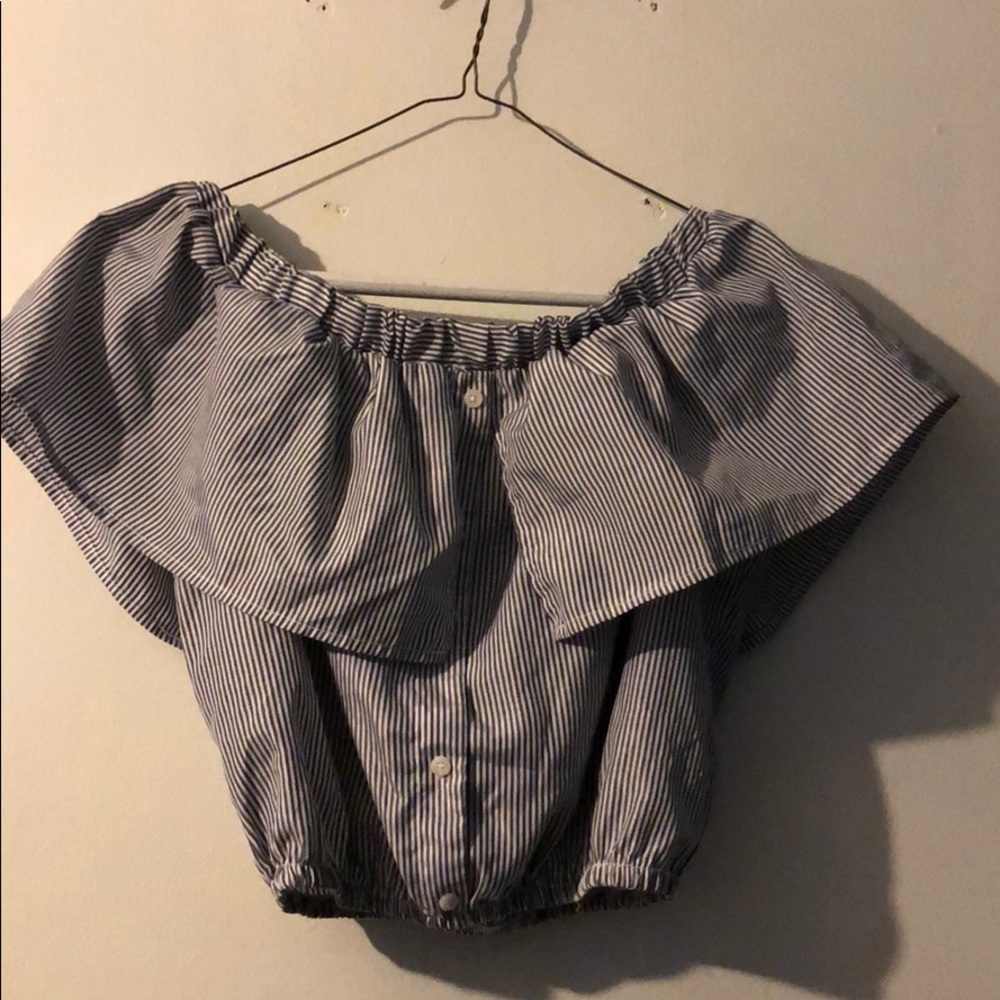 Off the shoulder crop top